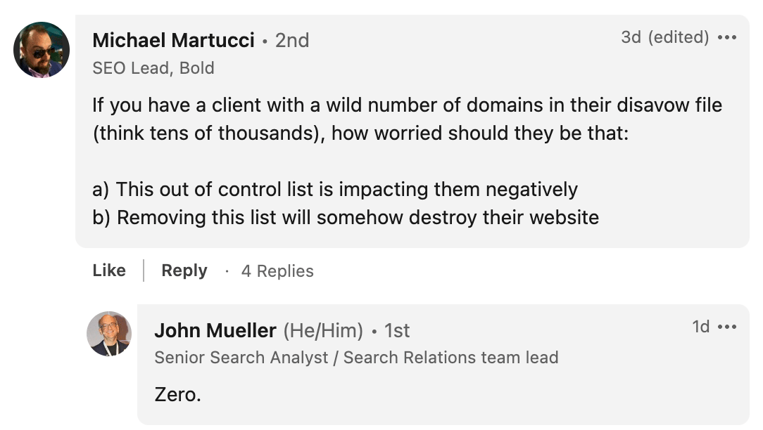 Michael Martucci Question